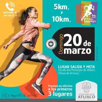 Participa en la carrera “Siempre Fuertes” que promueve la igualdad y equidad de género en Atlixco