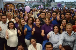 Las mujeres de Cuautlancingo apoyan a Tony Gali