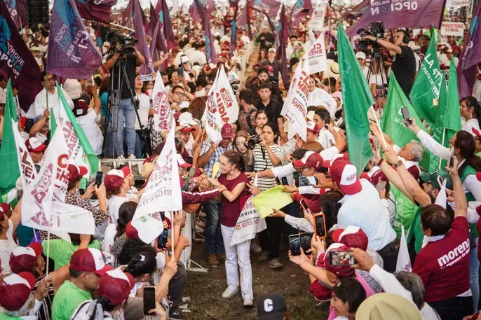 En su onceava semana de campaña, Claudia Sheinbaum reunió a 180 mil personas