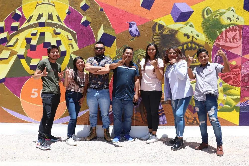 Impulsa Cultura talento de jóvenes poblanos con inauguración de mural en Tepeaca