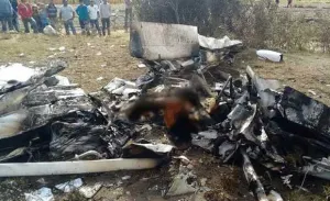 Avioneta se estrella en Acatzingo, hay dos muertos