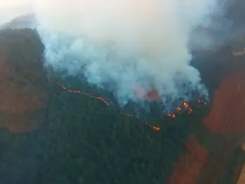 Incendio forestal en Vicente Guerrero está 90% controlado; no hay riesgo para la población: Gobierno de Puebla