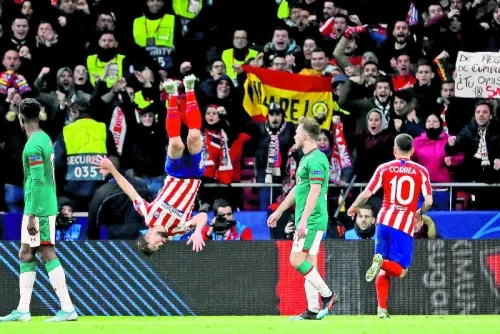 Atlético de Madrid con “HH” vencen 2-0 al Lokomotiv y certifican su pase a octavos de Champions