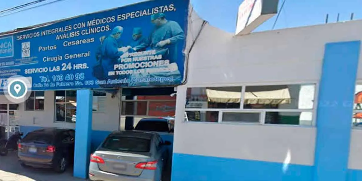 Clausurada clínica “San Antonio” de Cacalotepec por negligencia en brazo de bebé