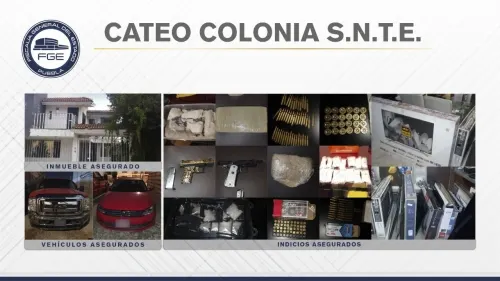 FGE realizó cateo en colonia SNTE por presunto narcomenudeo