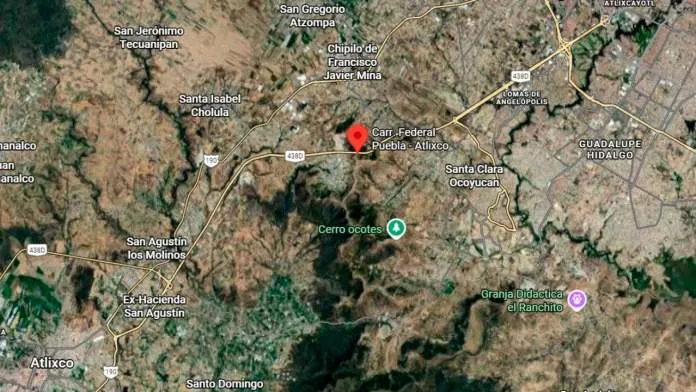 Carretera Federal Puebla Atlixco Mapa