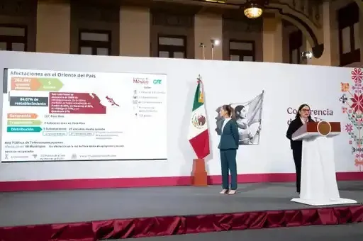 Claudia Sheinbaum asegura que no se escatimarán recursos para apoyar a la población afectada por las lluvias 