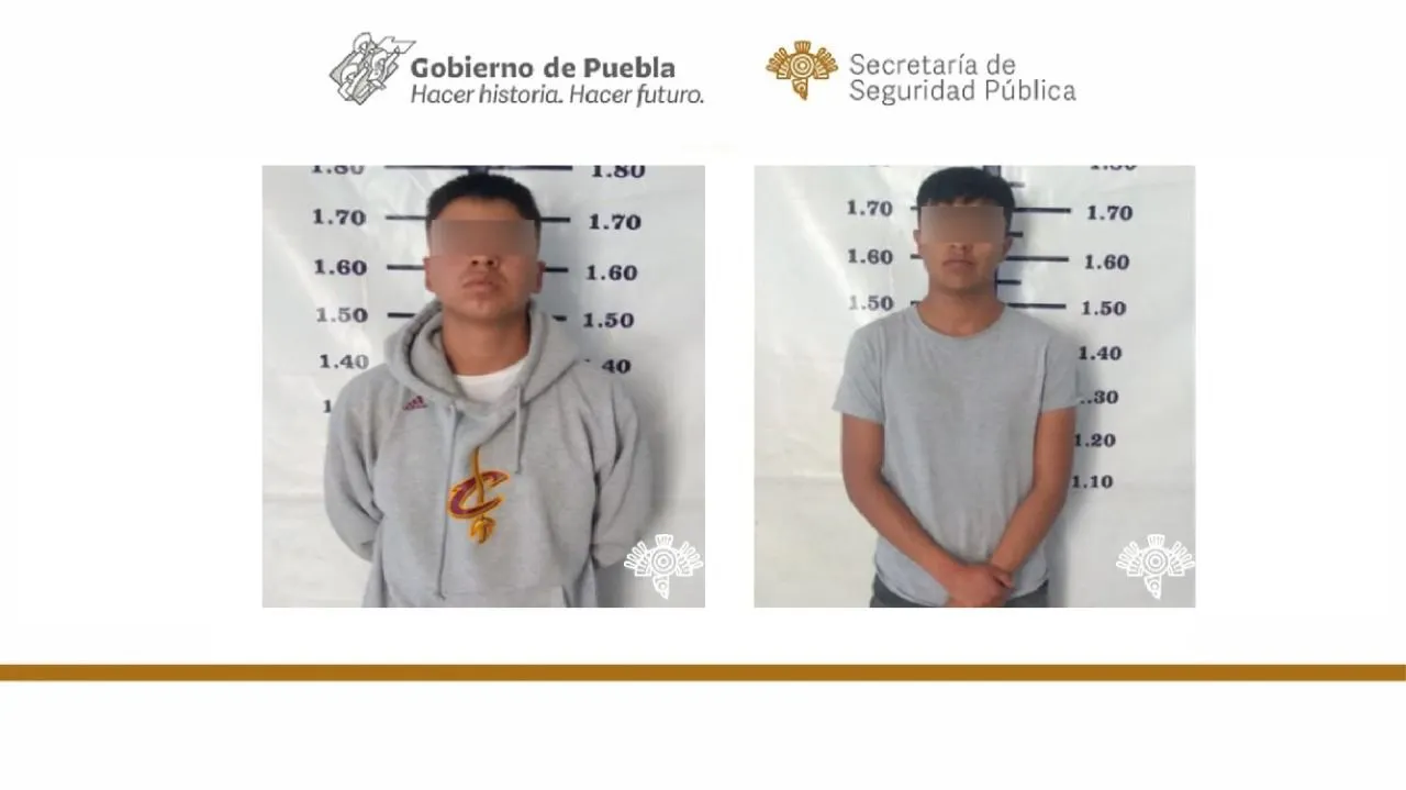En Texmelucan, Policía Estatal detiene a dos presuntos vendedores de droga