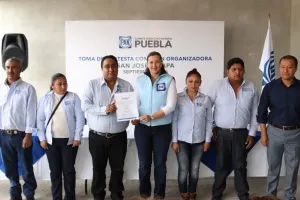 Encabeza Martha Erika toma de protesta en San José Chiapa