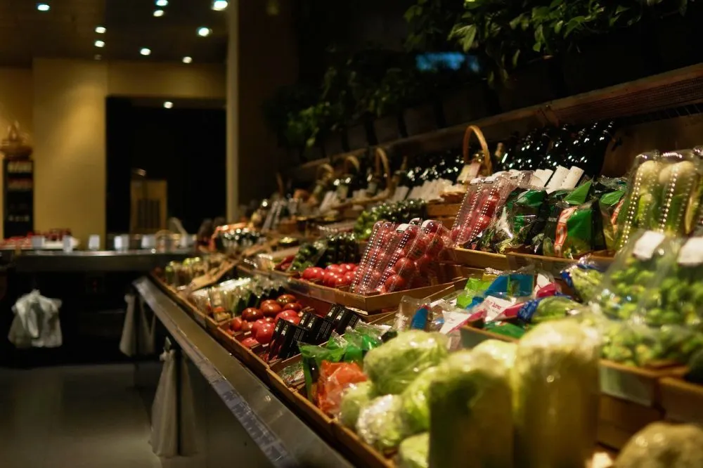 Supermercado frutas vegetales