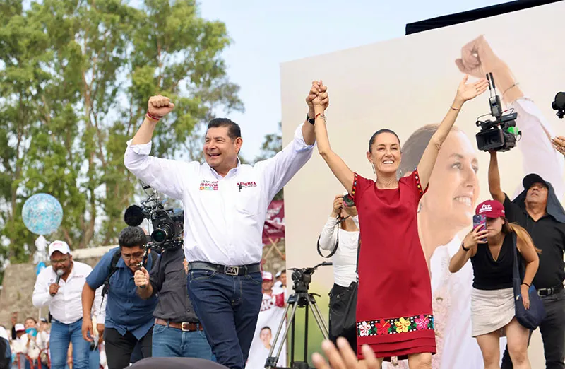 Sheinbaum y Armenta arrasan