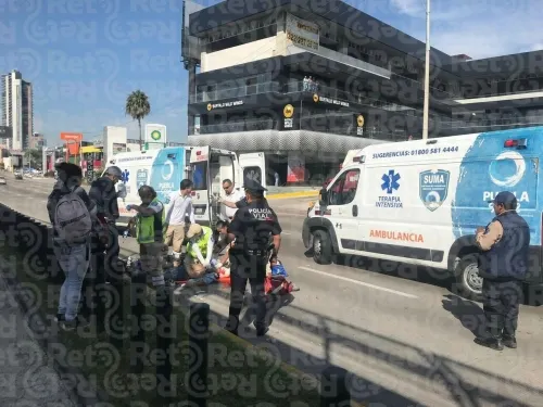 Paramédicos de SUMA reviven a mujer atropellada en la Vía Atlixcáyotl