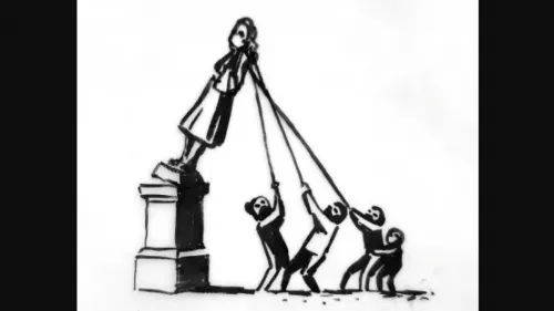 Banksy propone modificación de estatua derribada de traficante de esclavos