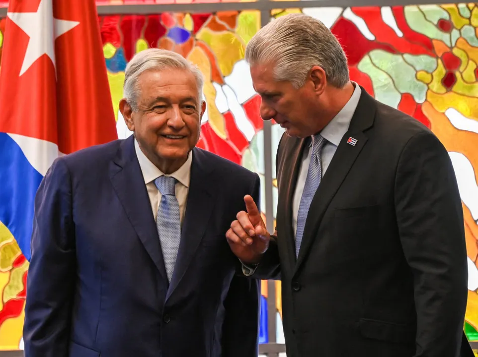 AMLO y Miguel Díaz-Canel