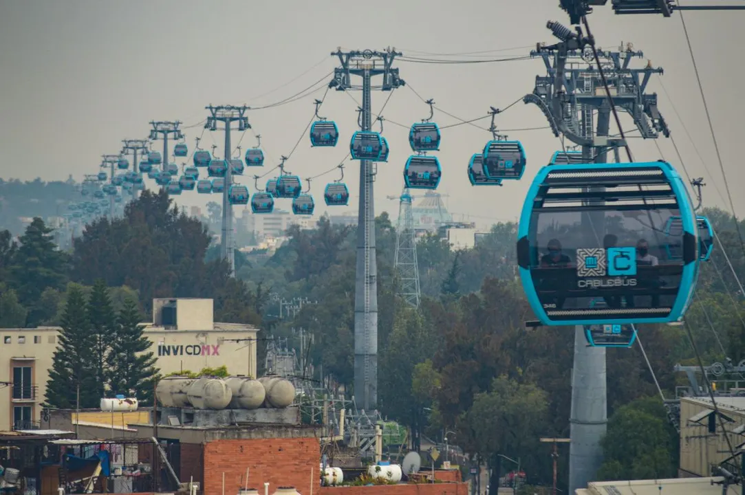 Línea 1 del Cablebús de Ciudad de México, que va de Cuautepec a Indios Verdes. Foto: José Miguel Martínez Corona / ObturadorMX
