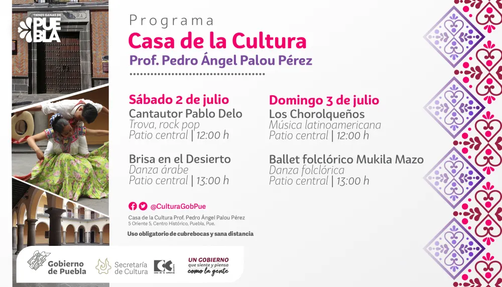 Programa gobierno estatal presentaciones de música y danza en Casa de la Cultura