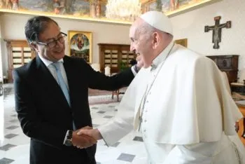 Reunión del papa Francisco con el presidente de Colombia, Gustavo Petro, en el Vaticano