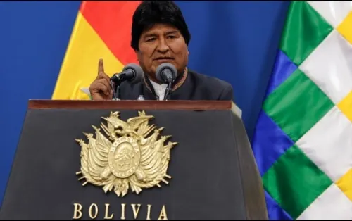 Helicóptero de Evo Morales sufre percance