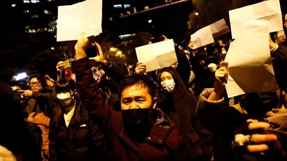 Protestas en China