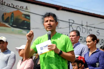 Eduardo Rivera pide justicia para el guardia nacional asesinado en la capital poblana
