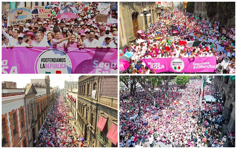 La Marea Rosa en Puebla