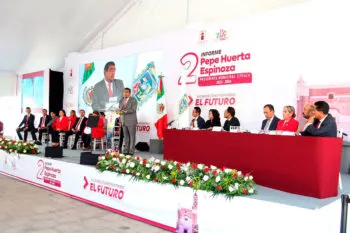 Asiste Sergio Salomón Céspedes a los informes de los presidentes municipales de Tepeaca y Tecali de Herrera