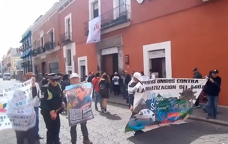 Pobladores de Xoxtla acuden a la CDH Puebla: denuncian agresiones policiales y exigen protección por defender el agua