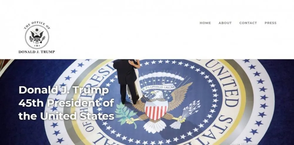 Trump lanza página web oficial para estar en contacto