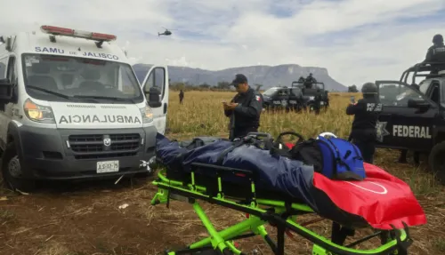 Cae helicóptero de la Policía Federal en Jalisco