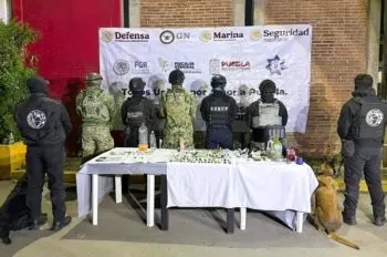 Fuerzas de seguridad realizan operativo en el penal de Puebla; aseguran droga y armas punzocortantes