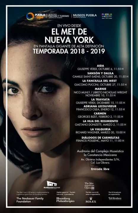 Inicia la temporada de Ópera del Met de Nueva York en la Constancia Mexicana