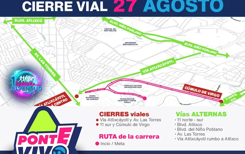 Carrera Cierres viales