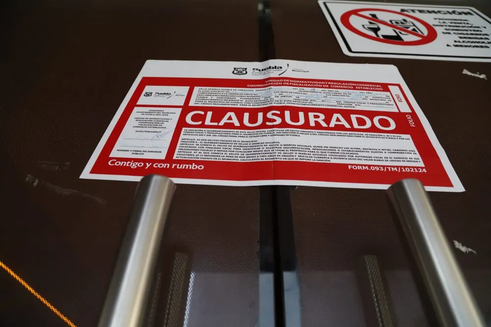 Ayuntamiento de Puebla ha clausurado 209 negocios