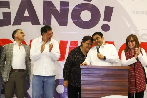 Victoria contundente, Miguel Barbosa es gobernador: Yeidckol Polevnsky
