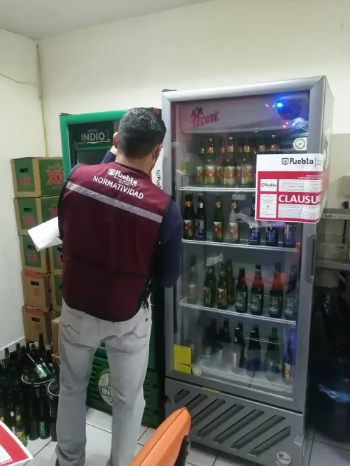 Normatividad municipal realizó 9 clausuras de establecimientos por venta de alcohol