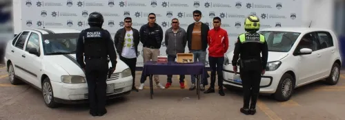 Desarticuló policía municipal de Puebla a banda presuntamente dedicada al robo a transeúnte