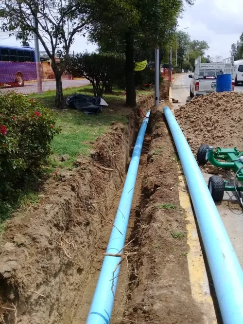 Agua de Puebla concluyó la línea de conducción de agua en Xanenetla