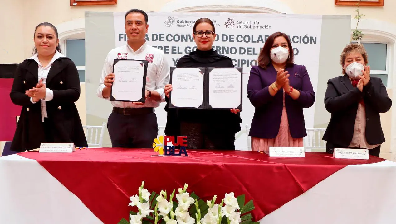 Segob Puebla Convenio Libres Mujeres