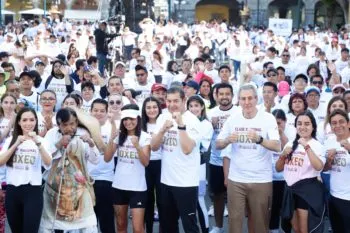 Por la paz y contra las adicciones, Puebla se unió a Clase Nacional de Boxeo de la presidenta Sheinbaum