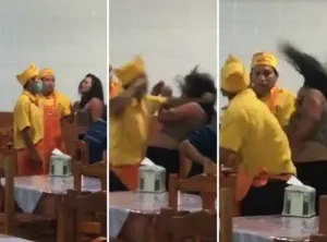 Difunden video de taqueros golpeando brutalmente a una mujer