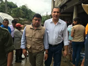 Recorre Moreno Valle afectaciones en la Sierra Norte