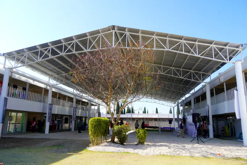 Inauguran techado en CENDI de Texmelucan; beneficia a 278 alumnos