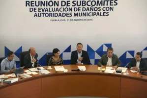 Encabeza Moreno Valle reunión con Sedatu y alcaldes por daños Earl