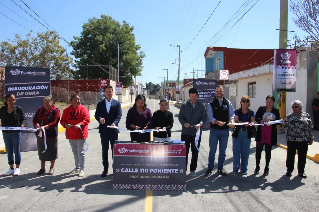 Entrega de vialidades en juntas auxiliares