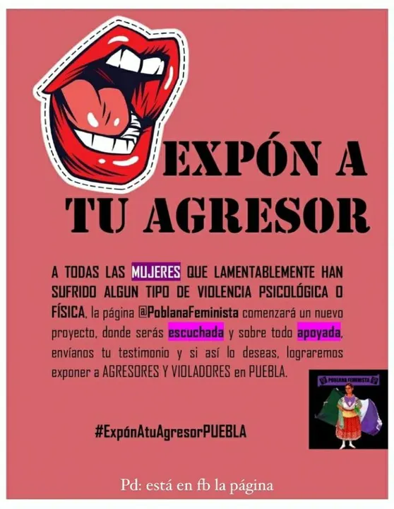 Colectiva feminista lanza la iniciativa #ExpónAtuAgresorPUEBLA
