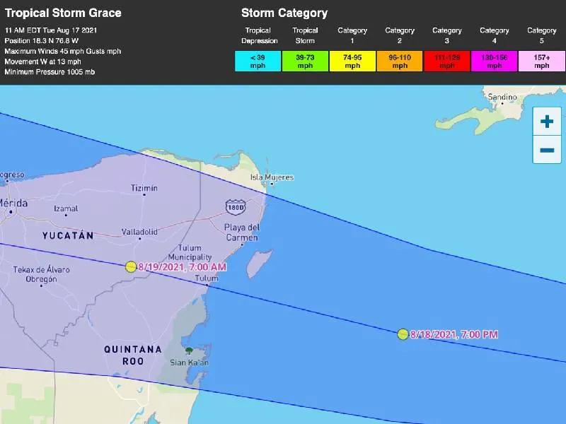 Anuncian cierres de negocios en Tulum ante huracán ‘Grace’