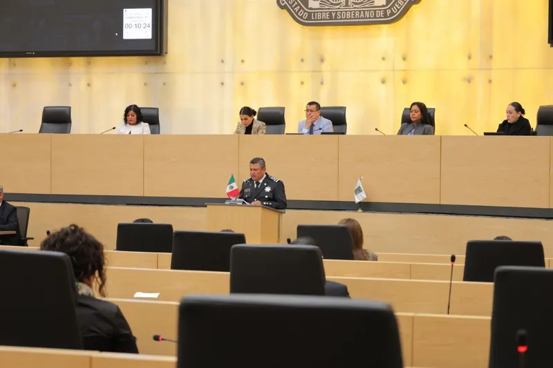 SSP rinde cuentas ante el Congreso de Puebla; reporta inversión en seguridad y reducción de delitos de alto impacto