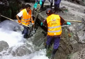Cuautlancingo monitorea vaso regulador ante inundaciones