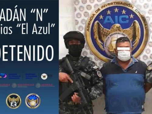 Cae ‘El Azul’, líder del Cártel de Santa Rosa de Lima