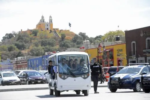 Tiene San Pedro Cholula nuevo transporte eléctrico turístico